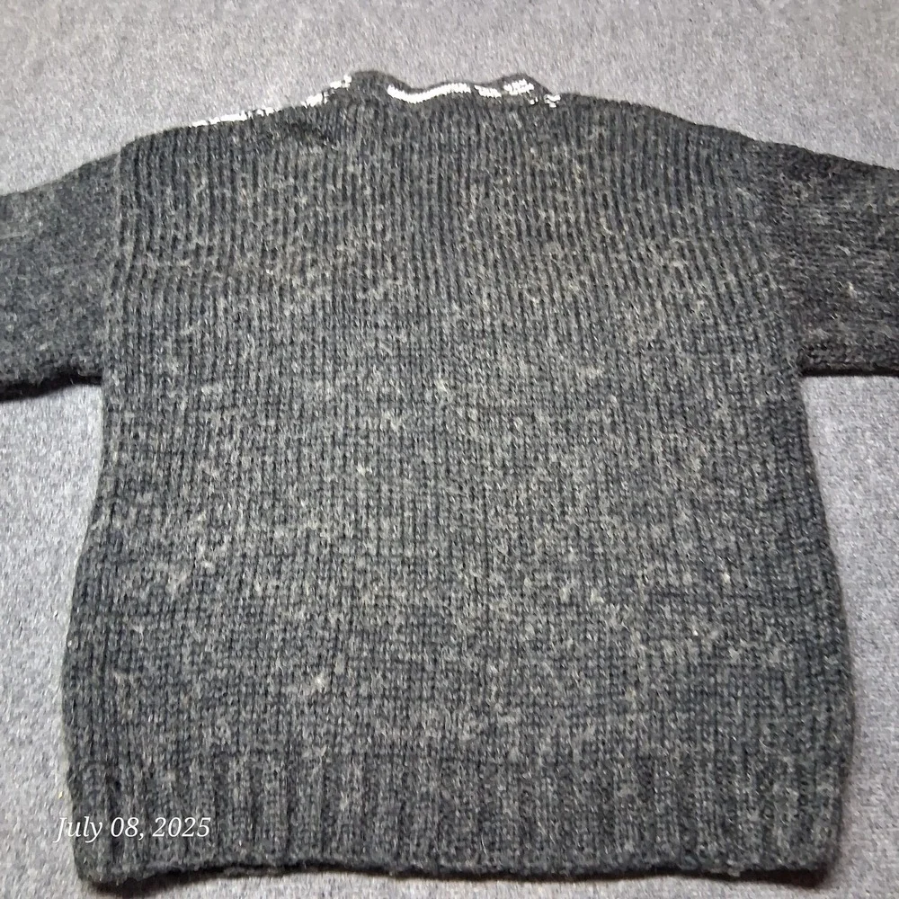 * Vintage‎ Street Scenes Heavy Weight Sweater Men Size Large Geo Pattern